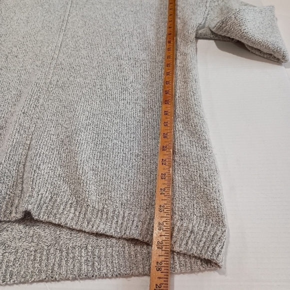 J Jill High Neck Soft Gray Sweater Size Large Longer Tunic Style - Picture 6 of 9